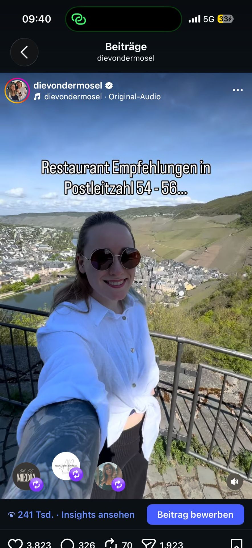 Reel: Restaurant-Empfehlungen Postleitzahl 54–56 auf @dievondermosel